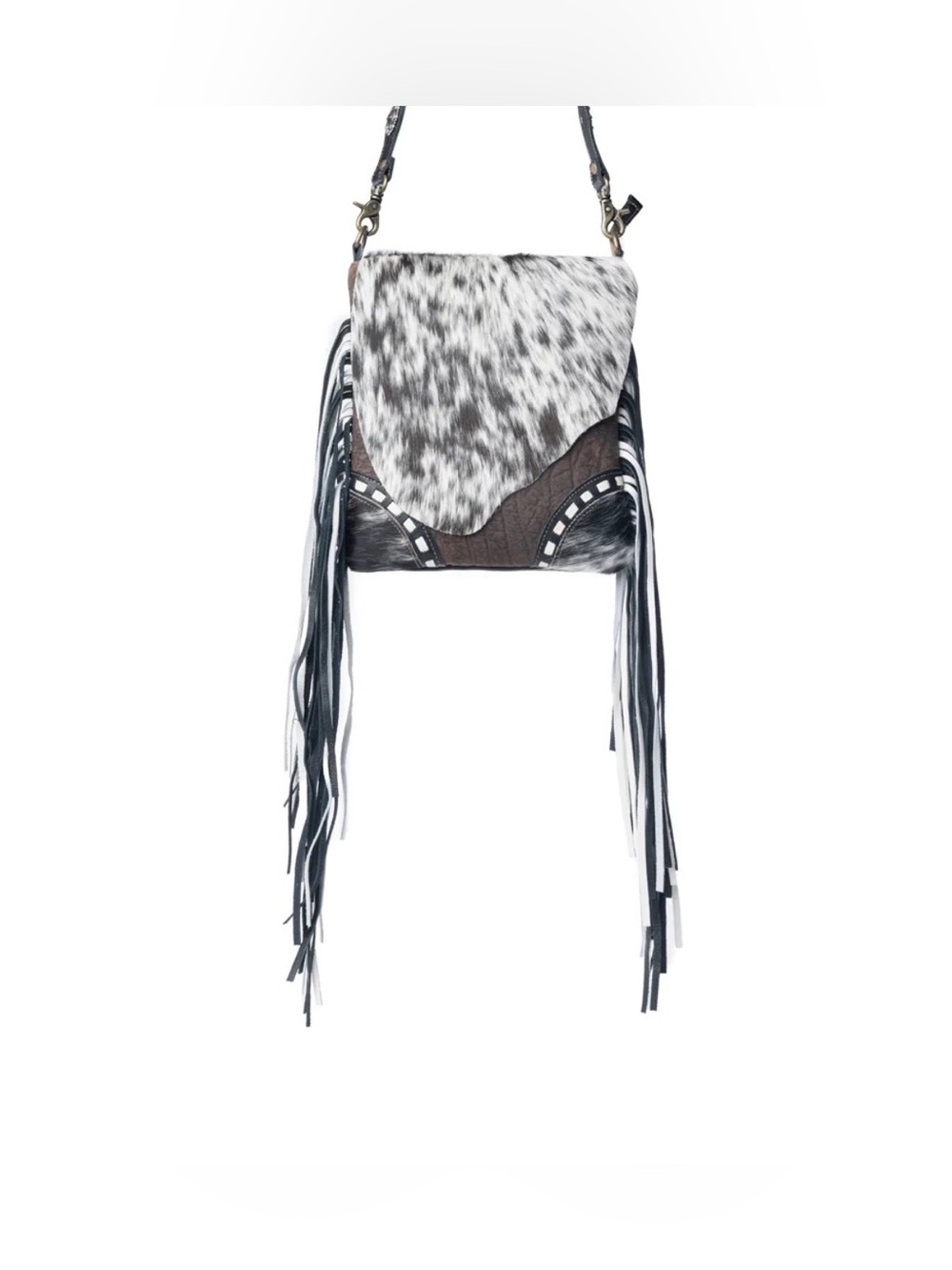 Western Bag Cowhide Fringe Crossbody Bag Concealed Carry Bag Cowgirl Style